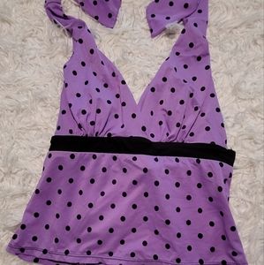 OFF TO GOODWILL 10/28 Longitude Purple swim halter top